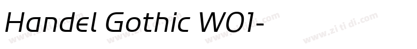 Handel Gothic W01字体转换